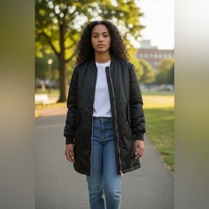 GAP Women's Black Puffer Coat